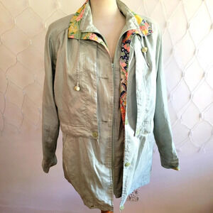 Vintage 80s Floridacore Oversized Jacket Coat / Size Small